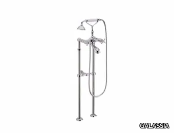 ETHOS - Floor standing bathtub tap with hand shower _ GALASSIA