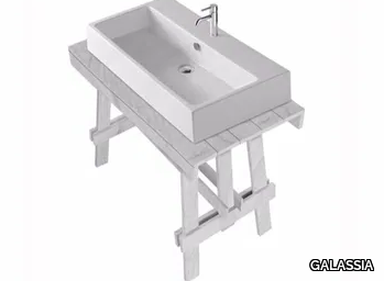 PLUS DESIGN 95 - Larch console sink _ GALASSIA