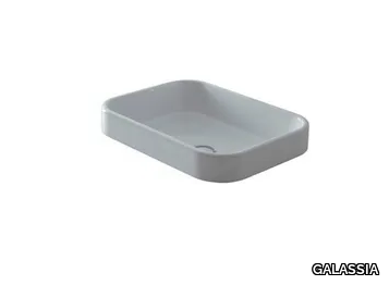 MEG11 5452 - Inset rectangular ceramic washbasin _ GALASSIA