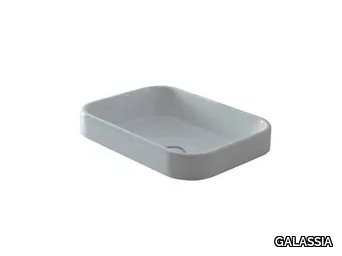 MEG11 5453 - Inset rectangular ceramic washbasin _ GALASSIA