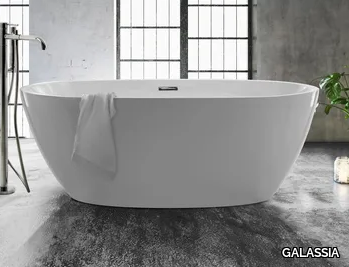 FLOW - Oval acrylic bathtub _ GALASSIA