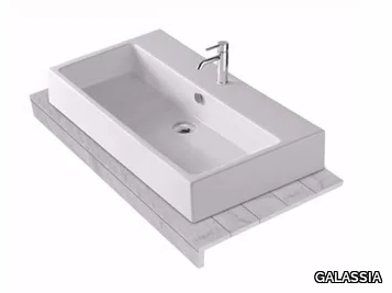 PLUS DESIGN 120 - Larch washbasin countertop _ GALASSIA