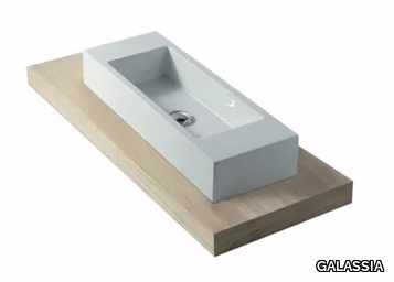 PLUS DESIGN 128 - Wooden washbasin countertop _ GALASSIA