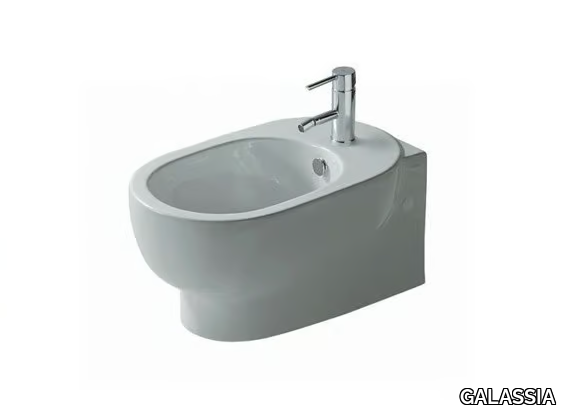 M2 55 - Wall-hung ceramic bidet _ GALASSIA