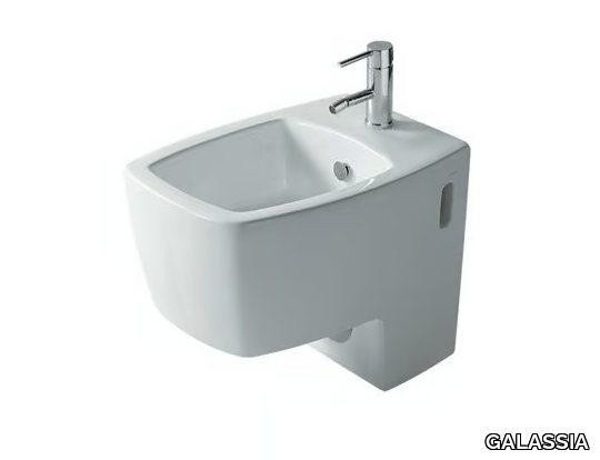 SA.02 - Semi wall-hung ceramic bidet _ GALASSIA