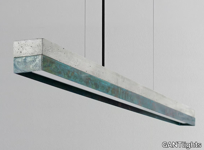 [C1] OXIDISED COPPER - Dimmable LED Pendant Light (L 122cm) _ GANTlights