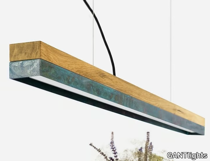 [C1o] OXIDISED COPPER - Dimmable LED Pendant Light (L 122cm) _ GANTlights