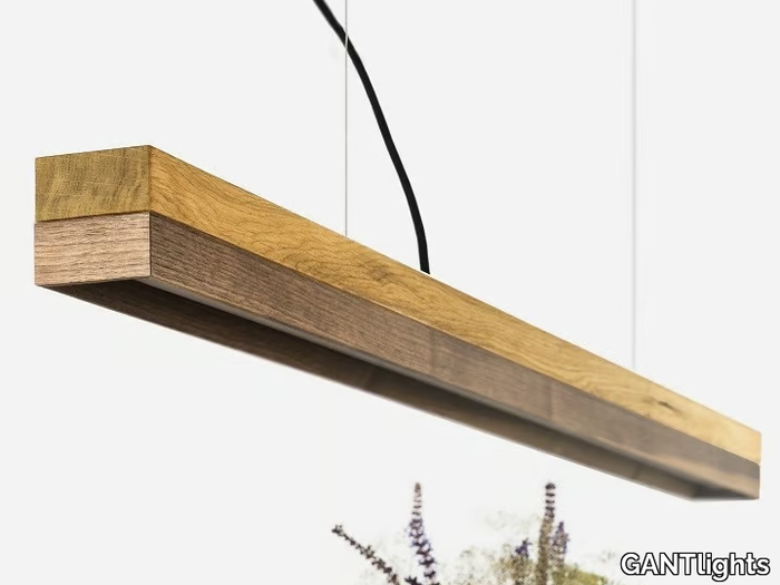 [C1o] WALNUT - Dimmable LED Pendant Light (L 122cm) _ GANTlights