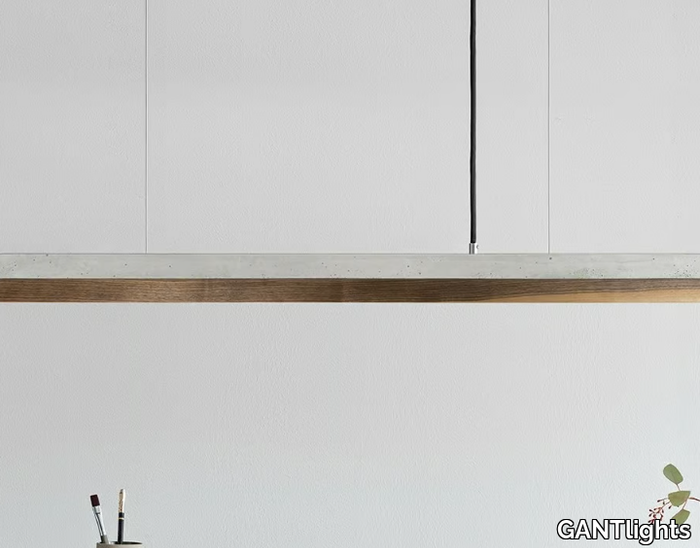 [C2] WALNUT - Dimmable LED Pendant Light (L 92cm) _ GANTlights