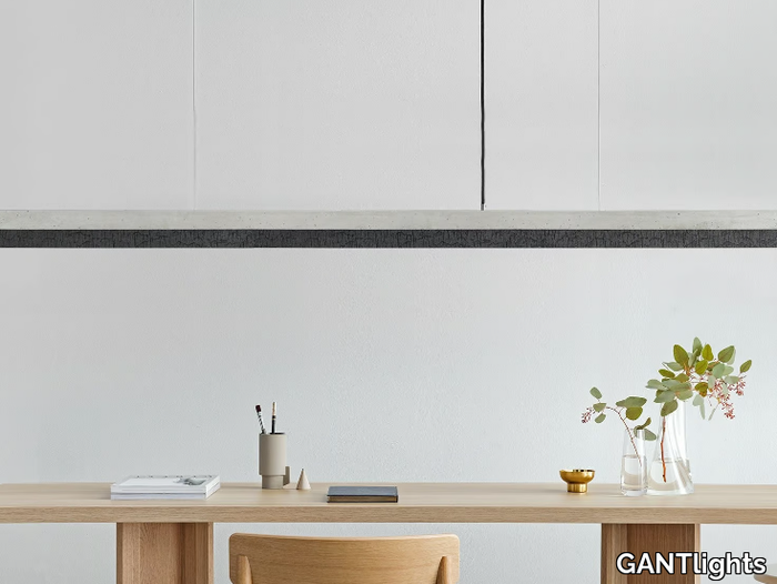 [C3] BURNED WOOD - Cement and wood pendant lamp _ GANTlights