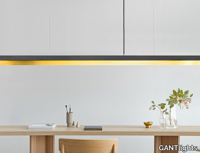 [C3] DARK BRASS - Dimmable LED Pendant Light (L 182cm) _ GANTlights