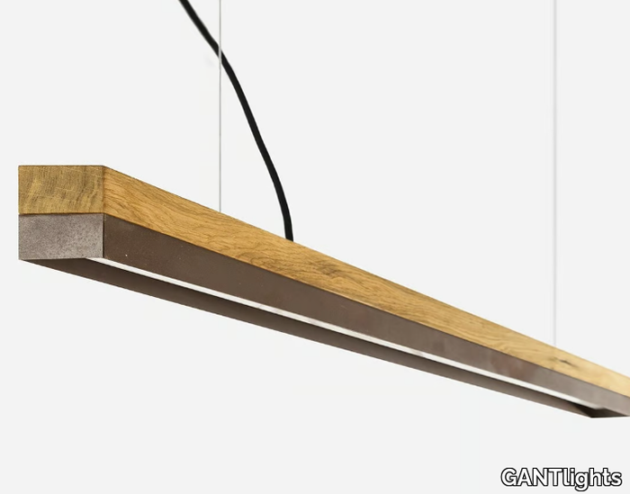 [C3o] CORTEN STEEL - Dimmable LED Pendant Light (L 182cm) _ GANTlights