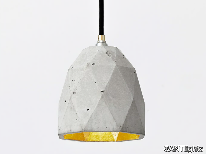 [T1] - Gold leaf pendant lamp _ GANTlights