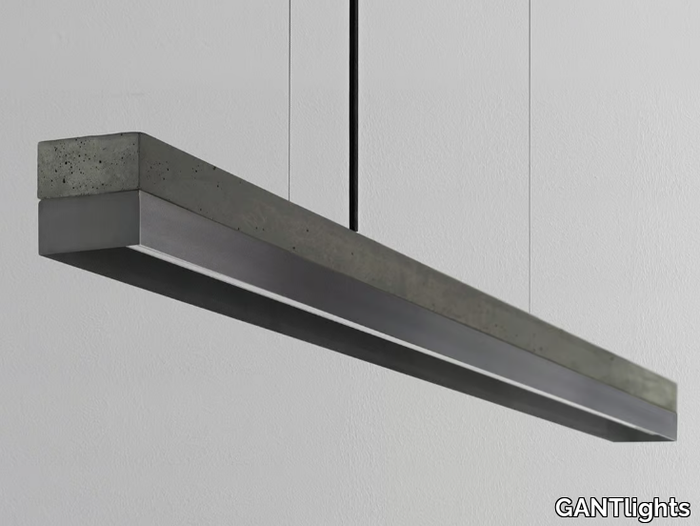 [C1] DARK GUNMETAL - LED dimmable cement pendant lamp _ GANTlights