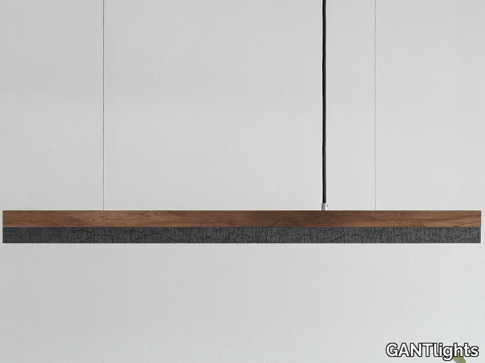 [C2w] BURNED WOOD - Walnut and burned wood pendant lamp _ GANTlights