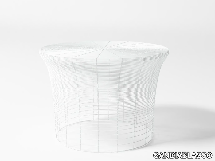 ARAM - Stainless steel garden side table _ GANDIABLASCO