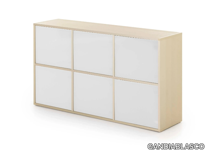 GBMODULAR - Wall-mounted freestanding Anodized aluminium bookcase _ GANDIABLASCO