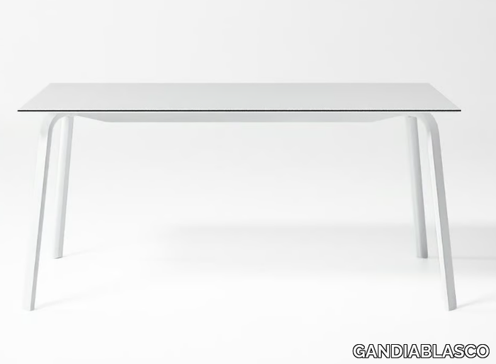 STACK - Stackable rectangular garden table _ GANDIABLASCO