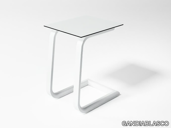 STACK - Contemporary style rectangular aluminium side table _ GANDIABLASCO