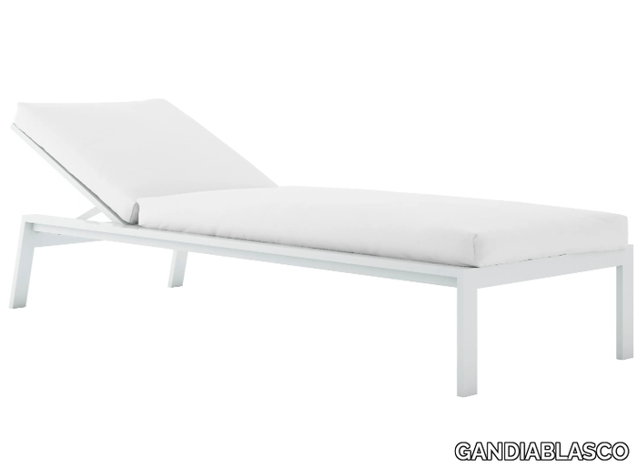 TIMELESS - Recliner powder coated steel sun lounger _ GANDIABLASCO