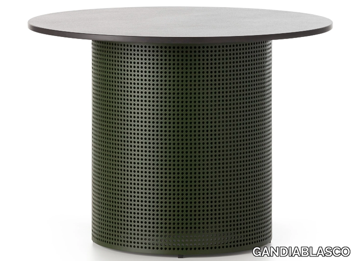 SOLANAS - Round aluminium and Dekton® table _ GANDIABLASCO