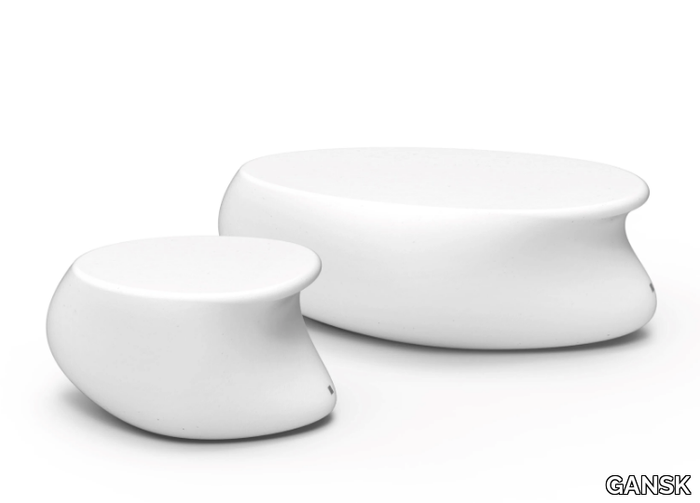 ECHO - Low fiberglass garden side table _ GANSK