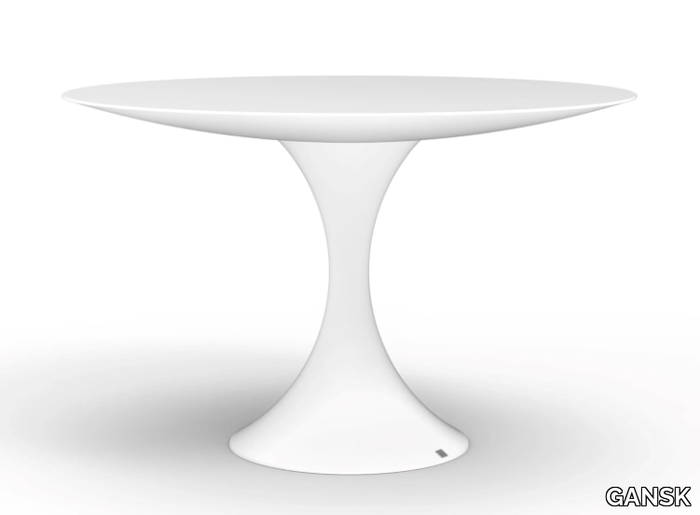 JADE - Round fiberglass garden table _ GANSK