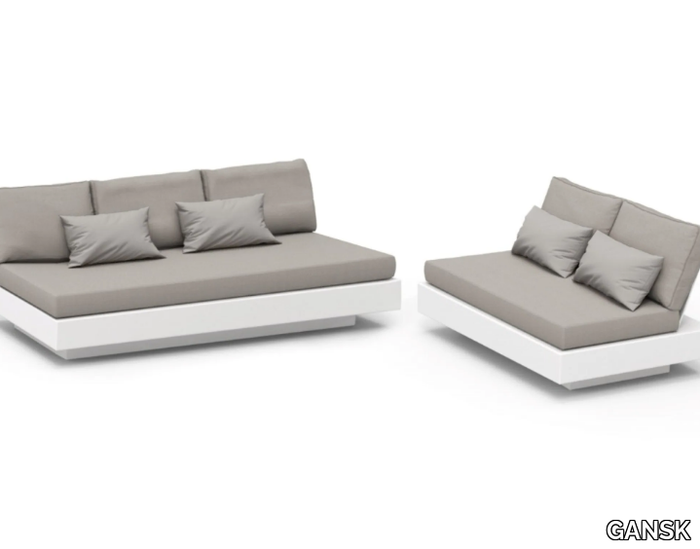 NORDIC - 2 seater fiberglass and Sunbrella® garden sofa _ GANSK