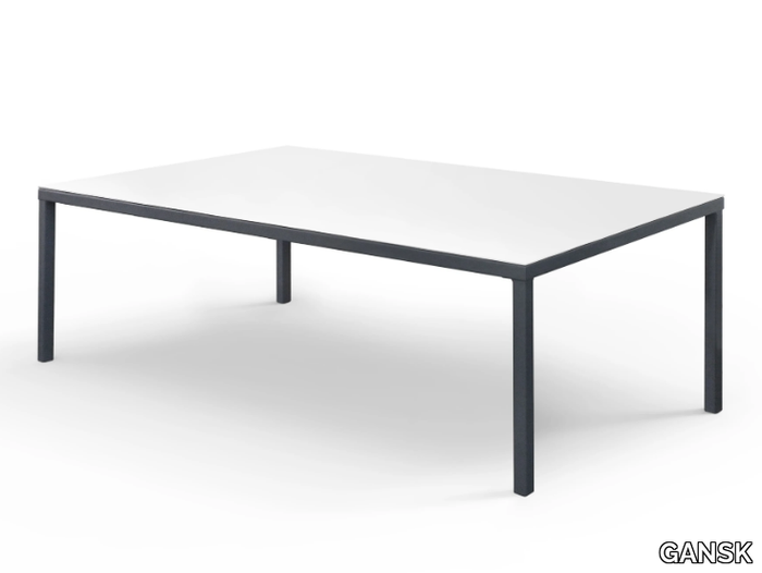 SIERRA - Metal dining table with fiberglass top _ GANSK