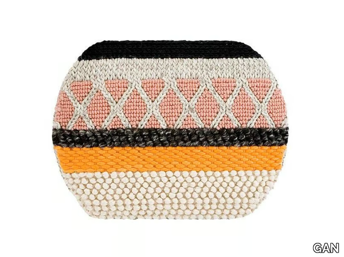 MINI CARAMELO - Striped wool rug _ GAN