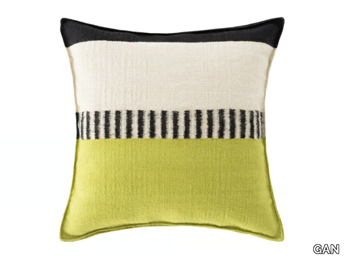 RUSTIC CHIC - Square wool cushion _ GAN