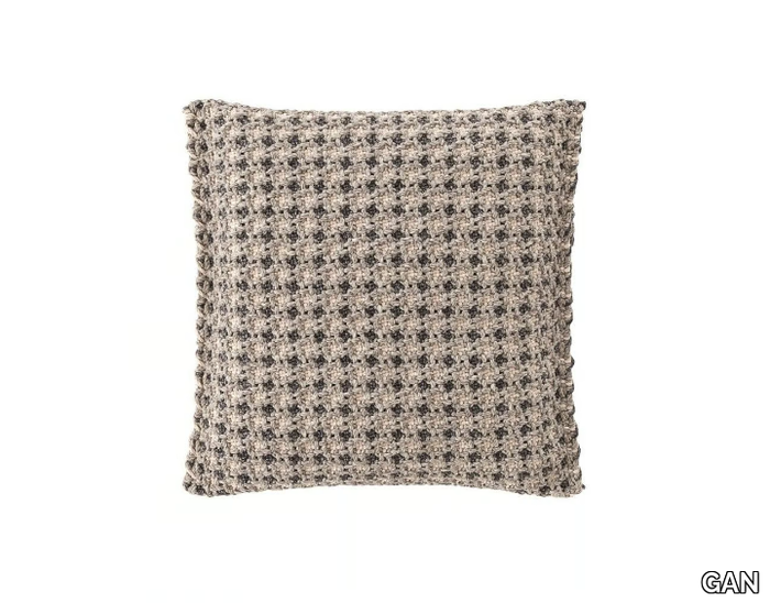 GARDEN LAYERS TERRACOTTA - Motif square outdoor polypropylene cushion _ GAN