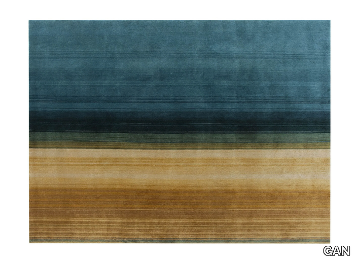 PAYSAGES - Rectangular handmade wool rug _ GAN