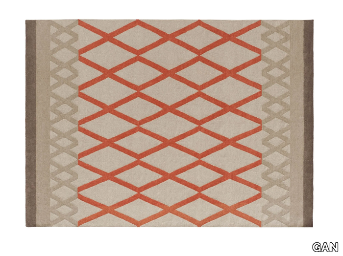 SIOUX - Wool rug with geometric shapes _ GAN