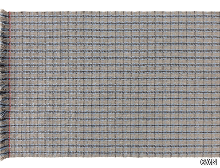 GARDEN LAYERS CHECKS. BLUE - Rectangular polypropylene outdoor rugs with geometric shapes _ GAN