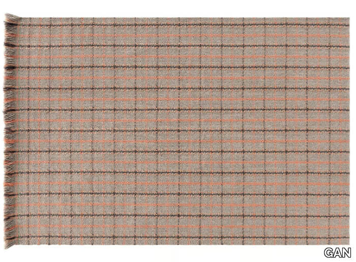 GARDEN LAYERS TARTAN. TERRACOTTA - Rectangular polypropylene outdoor rugs with geometric shapes _ GAN