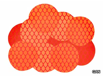 CITRUS ORANGE - Recycled PET outdoor rugs _ GAN