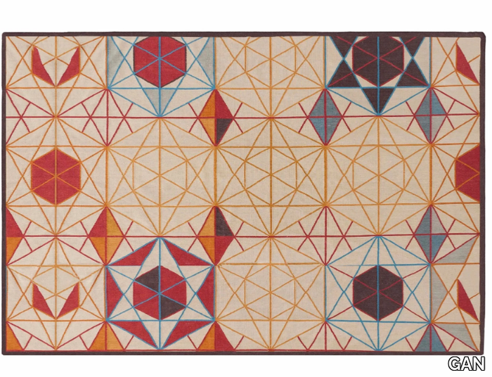 HEXA - Rectangular wool rug _ GAN