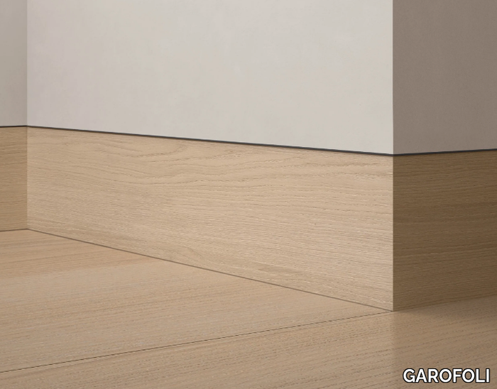 FILOMURO - Flush with wall wooden skirting board _ GAROFOLI