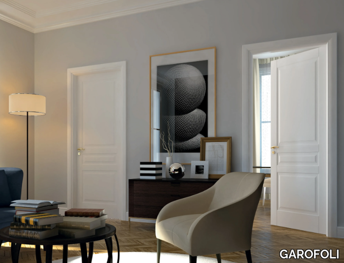 SUBLIMIA - Classic style lacquered wooden hinged door _ GAROFOLI