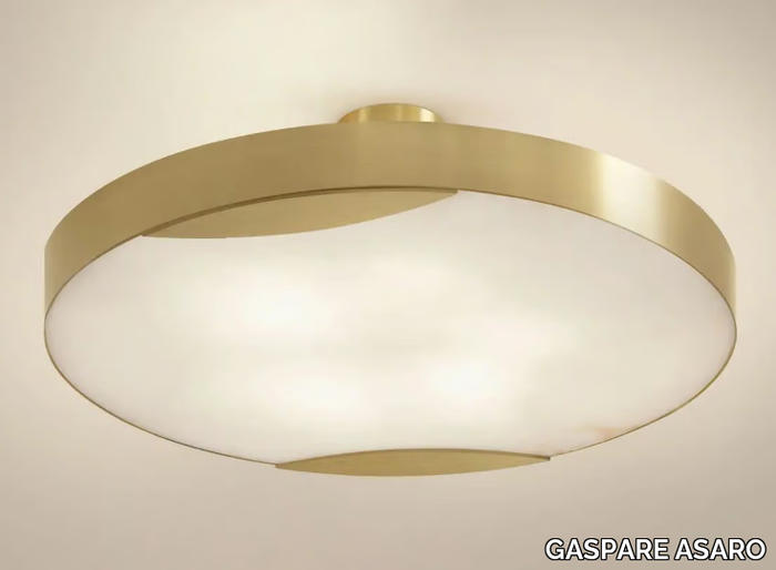 CLOUD N.1 - Handmade LED metal and alabaster ceiling lamp _ GASPARE ASARO