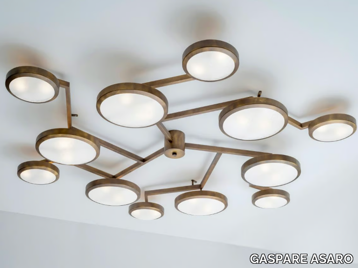 NUVOLA - Metal ceiling lamp _ GASPARE ASARO