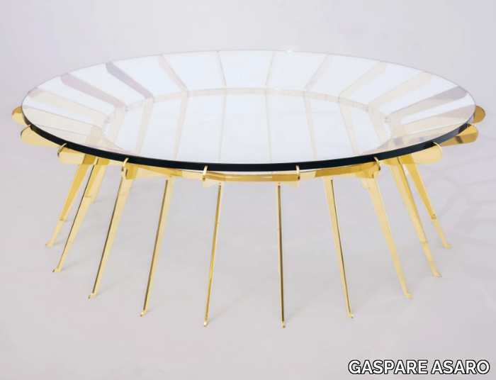 SOLARE - Round glass coffee table _ GASPARE ASARO