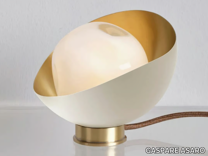 PERLA MINI - Brass and Murano glass table lamp _ GASPARE ASARO