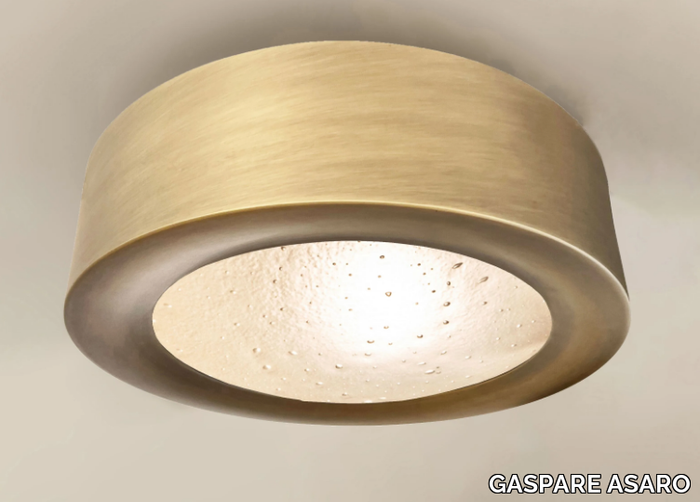 TONDO - Brass ceiling light _ GASPARE ASARO