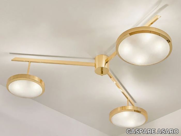 TRE - Brass ceiling lamp _ GASPARE ASARO