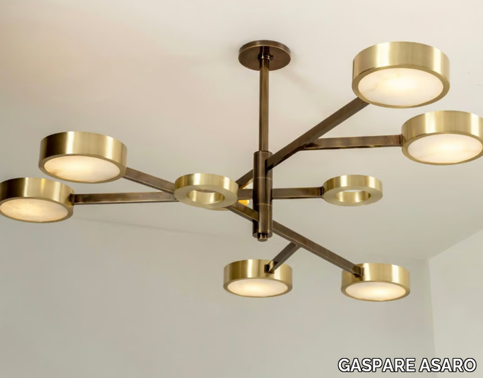 VOLTERRA - Brass ceiling lamp _ GASPARE ASARO