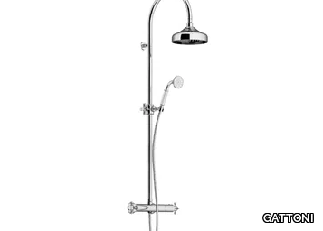 ORTA KIT/TS70 - Thermostatic shower panel with hand shower _ GATTONI