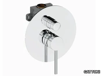 CIRCLE ONE 9033-90CH - Single handle shower mixer with plate _ GATTONI