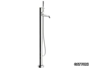 CIRCLE TWO 9108-91 - External floor standing bathtub mixer with hand shower _ GATTONI